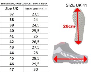 Buty do Narciarstwa Biegowego Biegówki Damskie Spine Comfort+ SNS roz.41
