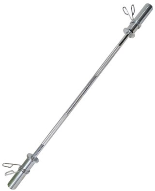 Gryf Olimpijski Dwuręczny Prosty Krótki do Treningu KUBISPORT 1200/50 mm