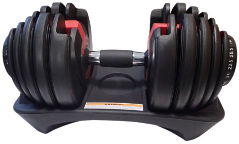 Regulowana Jednoręczna Hantla Ciężarek Obciążenie 15w1 KUBISPORT 24 kg