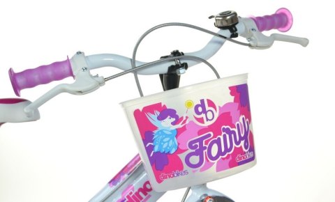Rowerek Dziecięcy 16 Cali Fairy Dla Dziewczynki Koszyk Fotelik Dino Bikes