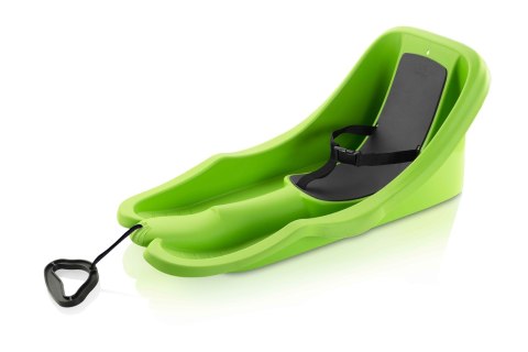 Sanki Bobslej Plastikowy Zielony dla Dzieci Dziecięce KUBISPORT 73 cm
