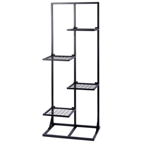 Kwietnik Stojak na Kwiaty 4-Poziomowy Kaskada Metalowy Loft VILDE 102 cm