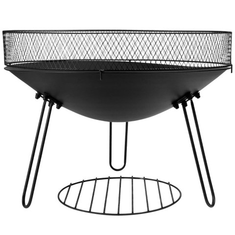 Palenisko ogrodowe metalowe czarne 60 cm