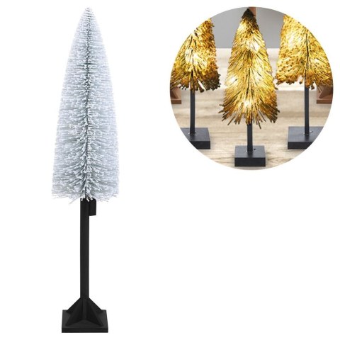 Choinka świecąca ośnieżona z lampkami / drzewko świąteczne 25 LED 120 cm