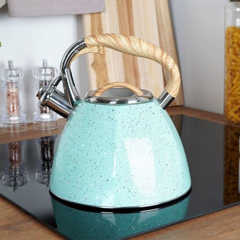 Czajnik błękitny nowoczesny automatyczny 3 l