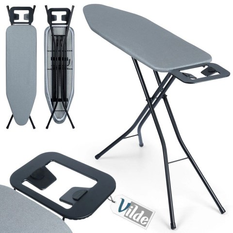 Deska do Prasowania Szara Solidna Regulowana VILDE 130 x 34 x 87,5 cm