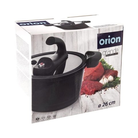 Garnek Ciśnieniowy Szybkowar Granitowy Indukcja Gaz ORION 26 cm 5,5 L