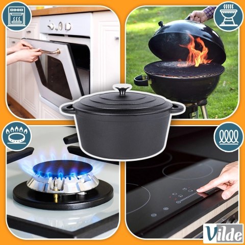 Garnek z pokrywką żeliwny CAST LINE 28 cm, 5,9 l