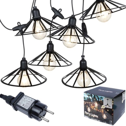 Girlanda Ogrodowa Żarówki Lampki Świąteczne VILDE LED 5,5 m 6 szt.