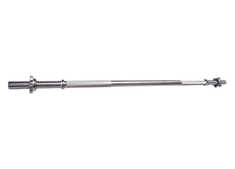 Gryf Prosty Stalowy Sztanga do Ćwiczeń Śrubowy KUBISPORT 1200/25 mm