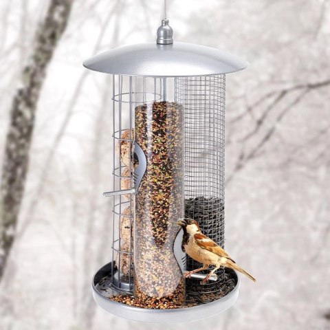 Karmnik dla Ptaków na Kule Tłuszczowe Metalowy Potrójny ORION 36,5 cm