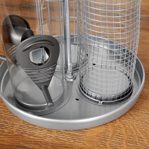 Karmnik dla Ptaków na Kule Tłuszczowe Metalowy Potrójny ORION 36,5 cm