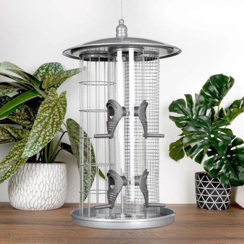 Karmnik dla Ptaków na Kule Tłuszczowe Metalowy Potrójny ORION 36,5 cm