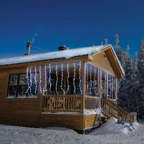 Kurtyna Girlanda Świetlna 220 LED Świąteczna Zewnętrzna Wewnetrzna VILDE 2m