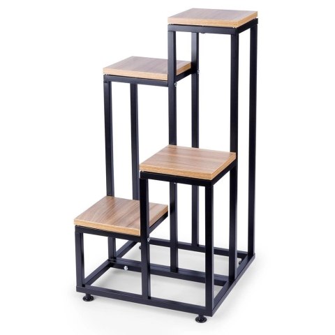 Kwietnik Stojak na Kwiaty 4-Poziomowy Kaskada Metalowy Loft VILDE 69 cm