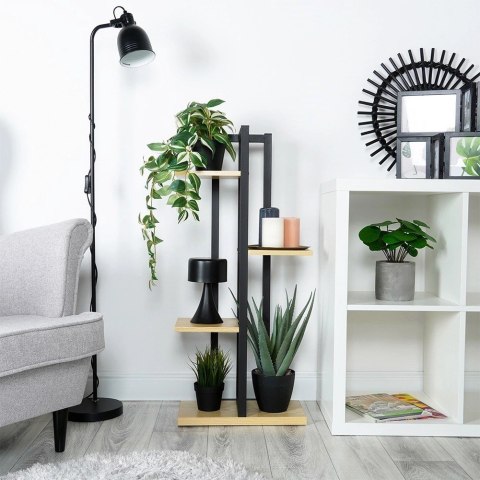 Kwietnik Stojak na Kwiaty 4-Poziomowy Kaskada Metalowy Loft VILDE 93 cm