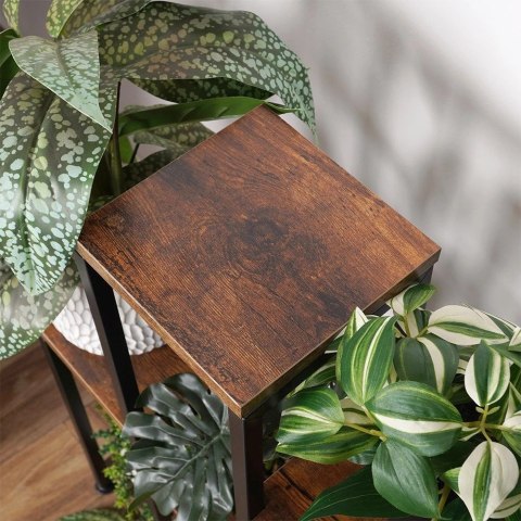 Kwietnik Stojak na Kwiaty 6-Poziomowy Kaskada Metalowy Loft VILDE 70 cm