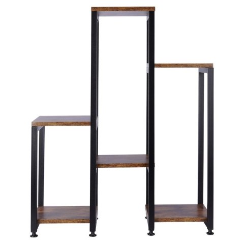 Kwietnik Stojak na Kwiaty 6-Poziomowy Kaskada Metalowy Loft VILDE 80 cm