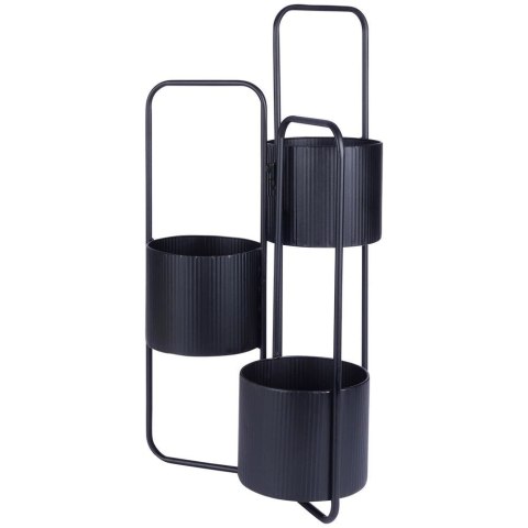 Kwietnik Stojak na Kwiaty Metalowy Kaskada 3-poziomowy VILDE 33x24x57 cm