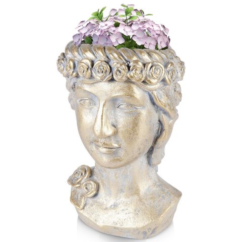 Osłonka na doniczkę złota głowa 33 cm