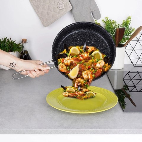 Patelnia Stalowa do Smażenia Nieprzywierająca Trwała GRANDE 26 cm