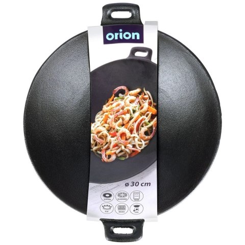 Patelnia Wok z Uchwytami Nieprzywierająca Solidna ORION 30 cm
