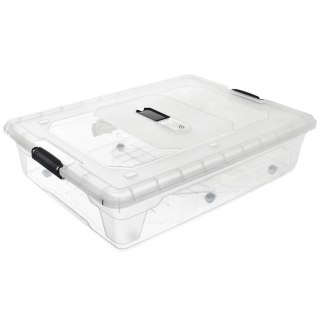 Pojemnik pod łóżko na kółkach niski XXL 50 l