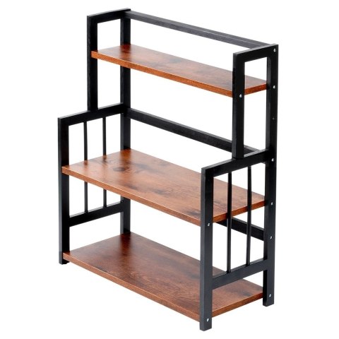 Regał Półka Kuchenna 3-Poziomowa Drewniana Solidna VILDE 41,5x18,5x50 cm