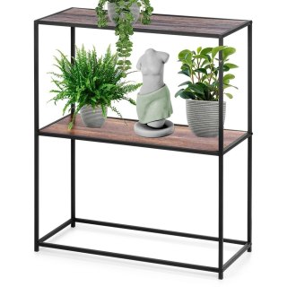 Regał metalowy czarny 70x30,5x85 cm