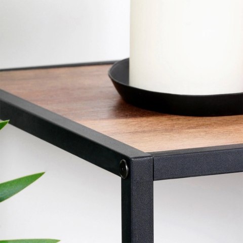 Regał metalowy czarny 70x30,5x85 cm