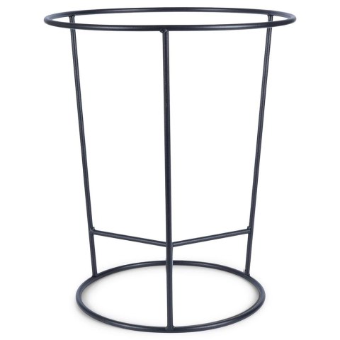 Stojak na Doniczkę Metalowy Czarny Dwustronny Dekoracyjny 45x53 cm VILDE