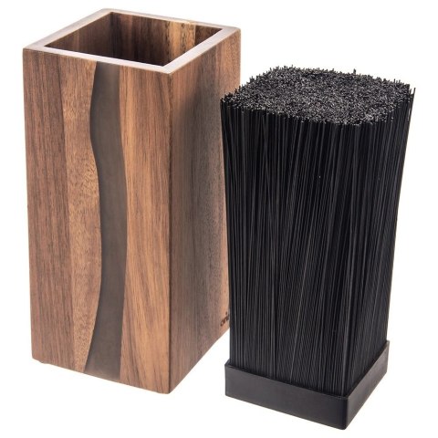 Stojak na Noże Drewniany Ozdobny Dekoracyjny ORION 11 x 23 x 23,5 cm