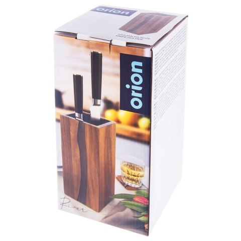 Stojak na Noże Drewniany Ozdobny Dekoracyjny ORION 11 x 23 x 23,5 cm