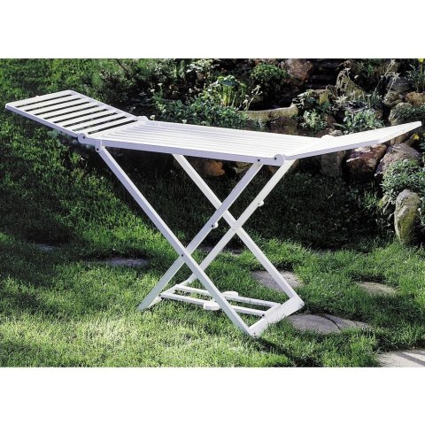 Suszarka XXL na Pranie Ubrania Biała Rozkładana Solidna PROGARDEN 208 cm