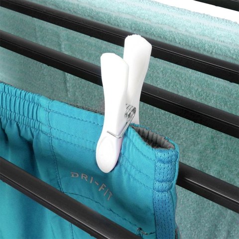 Suszarka XXL na Pranie Ubrania Czarna Rozkładana Solidna PROGARDEN 208 cm