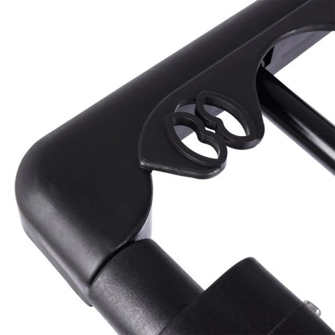 Suszarka na Pranie Metalowa Czarna Rozsuwana z Kółkami Składana XXL 110-189 cm