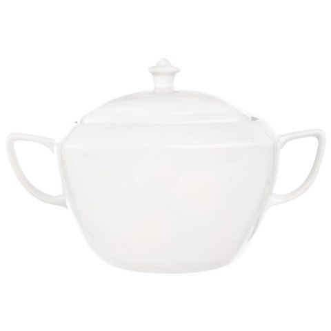 Waza na Zupę Dania Porcelanowa Elegancka Biała Duża z Pokrywą ORION 3,5 l