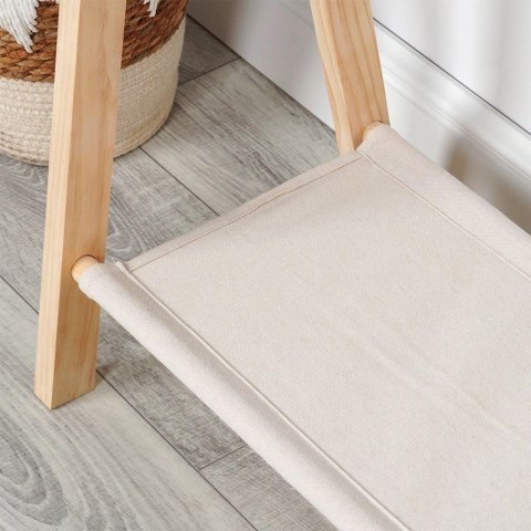 Wieszak stojący na ubrania drewniany 80,5x30x100 cm