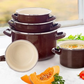 Garnek emaliowany BROWN 32 cm, 11,5 l