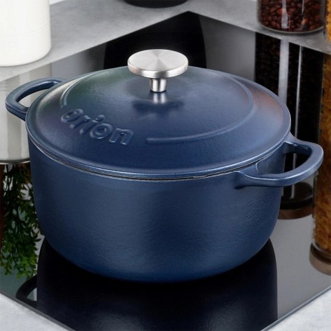 Garnek z pokrywką żeliwny emaliowany LITINA 22 cm, 3,3 l