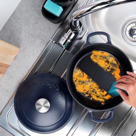 Garnek z pokrywką żeliwny emaliowany LITINA 26 cm, 5,2 l