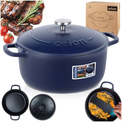 Garnek z pokrywką żeliwny emaliowany LITINA 26 cm, 5,2 l