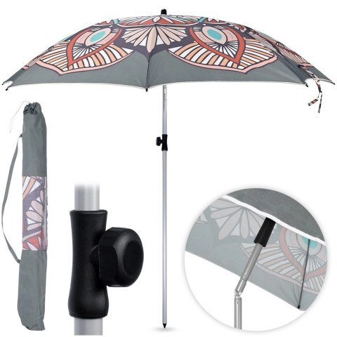 Parasol plażowy ogrodowy regulowany 180 cm