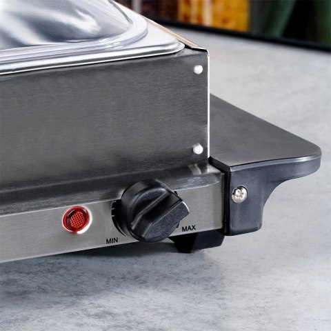 Podgrzewacz elektryczny do potraw stalowy 2 wkłady