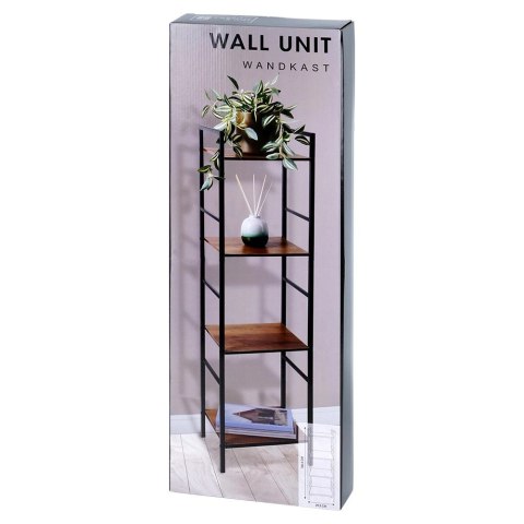 Regał metalowy czarny 29,5x23,5x106,5 cm