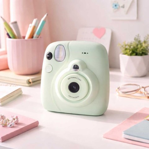 Aparat fotograficzny cyfrowy natychmiastowy 16x wkłady mazaki zielony