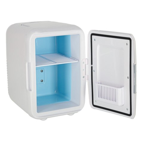 Lodówka turystyczna elektryczna samochodowa mini na jedzenie kosmetyki grzanie chłodzenie 2w1 4L biała