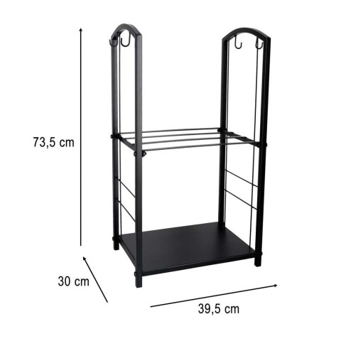 Stojak na drewno kominkowe regał metalowy akcesoria do kominka