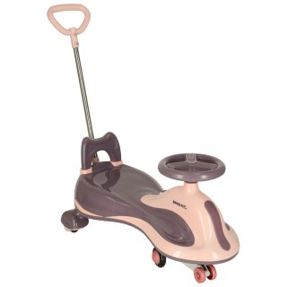 Jeździk grawitacyjny LED Swing FIX S2 skuter z rączką fioletowy max 100kg