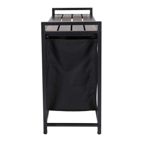 Kosz na pranie bieliznę 2 komory z półką blatem pojemnik loft 80l